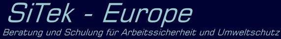 Schriftzug 'Sitek-Europe'